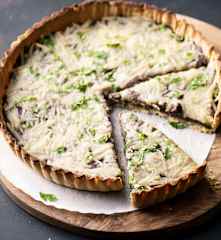 Gluten-free Aubergine and Walnut Tart