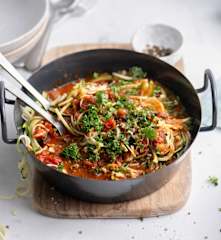 Vegan Spiralized Zucchini Pasta