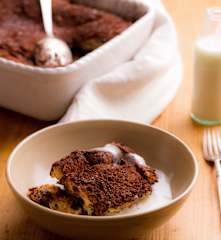 Chocolate Bread 'N Butter Pudding
