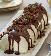 Espuma helada de limón y menta