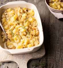Gratin de pomme de terre et céleri-rave