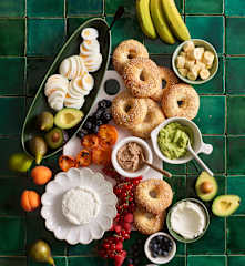 Brunch de bagels rápidos