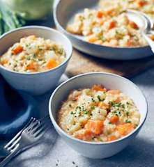 Möhren-Kohlrabi-Risotto