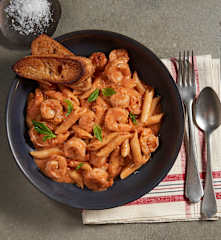 Shrimp and Vodka Penne Pasta