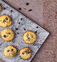 Cookies al cioccolato e mirtilli rossi