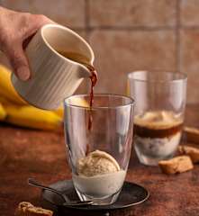 Affogato bananowe z kawą zbożową