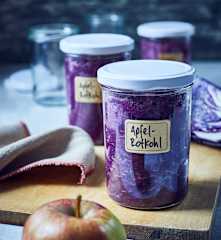Apfelrotkohl auf Vorrat