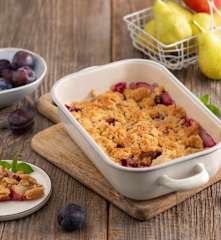 Owoce zapiekane pod kruszonką „ze wszystkiego”