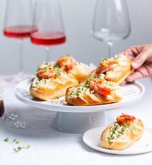 Bocaditos con gambón