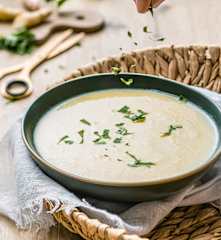 Crema de espárragos blancos