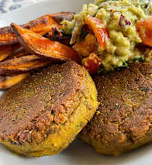 Hambúrgueres de lentilhas da Sena