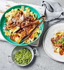 Lamb ragù with watercress and mint pesto (TM6, Mark Southon)