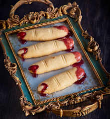 Bloody Almond Finger Biscuits