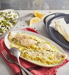 Papillote d'églefin au citron et petits légumes