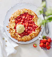 Schnelle Erdbeer-Tarte