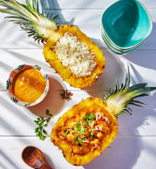 Cari Malvani de poulet à l’ananas