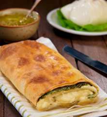 Strudel di lattuga e burrata