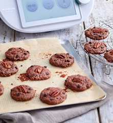 Biscuits chocolatés à la farine de châtaigne