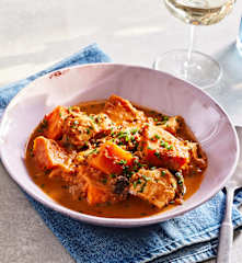 Süßkartoffel-Hähnchen-Gulasch