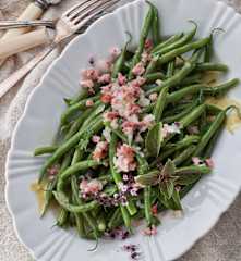 Bohnensalat mit Speck