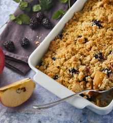 Crumble pommes-mûres
