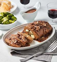 Meatloaf with Mushroom Sauce
