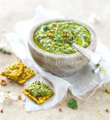 Pesto coriandre-chèvre