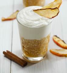 Jablečná tvarohová pěna