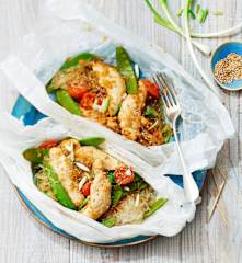 Papillotes de poulet à la japonaise