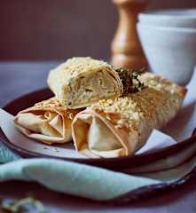 Knusprige Pilzröllchen