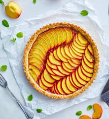 Crostata di grano saraceno e pesche (senza glutine)