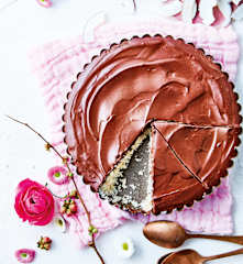 Tarte noix de coco et chocolat sans cuisson