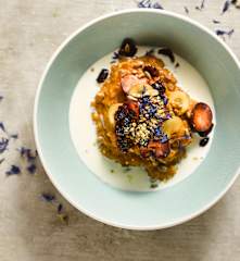 Špaldová kaše s mrkví a zázvorem