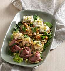 Pikante Riebelgrießtaler