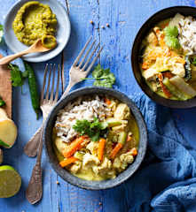 Curry tailandés de pollo