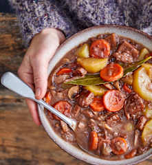 Bourguignon veggie au tofu et seitan