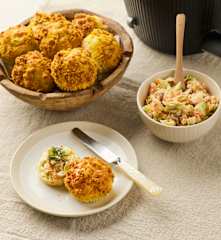 Muffins au levain dorés