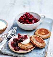 Cinnamon crumpets with autumn fruit (Diabetes)