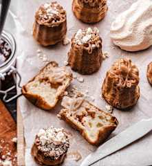 Cannelés meringue et crème de marrons