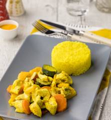 Straccetti di pollo alla curcuma