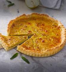 Quiche con pere, salvia e Fontina