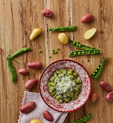 Gnocchi di patate e piselli