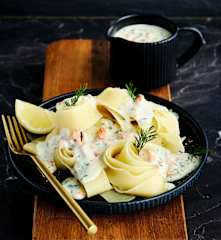 Lachs-Sahne-Sauce