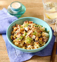 Thunfisch-Couscous-Salat mit Kichererbsen
