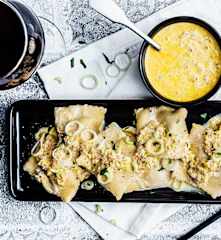 Ravioles aux champignons et aux châtaignes