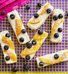 Barrette frozen mango, cocco e mirtilli