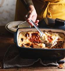 Lasaña de champiñones