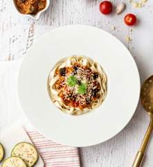 Salsa para pastas: tomate y berenjena