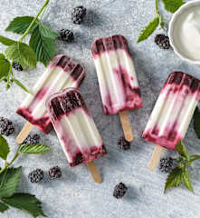 Brombeer-Joghurt-Eislutscher