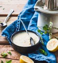 Crème dessert citron et menthe